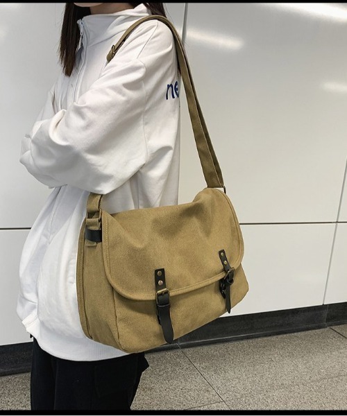 ショルダーバッグ キャンバス地ショルダーバッグ メンズ レディース
