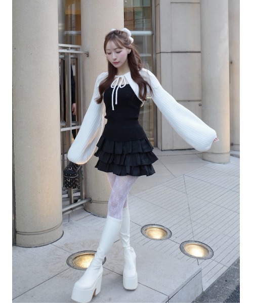 Darich（ダーリッチ） ワンピース ティアードフリルミニワンピース