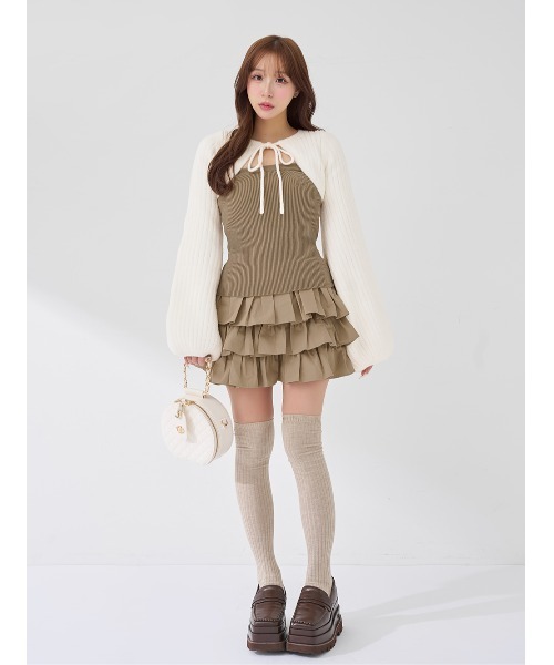 Darich（ダーリッチ） ワンピース ティアードフリルミニワンピース