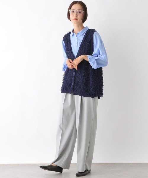 LEPSIM（レプシィム） スラックス パンツ フロントタックスラックス