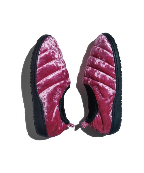 SUBU（スブ） スリッポン SUBU / VAMP VELVET / PINK メンズ