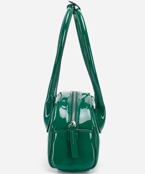 ショルダーバッグ バッグ エナメルミニボストンバッグ レディース