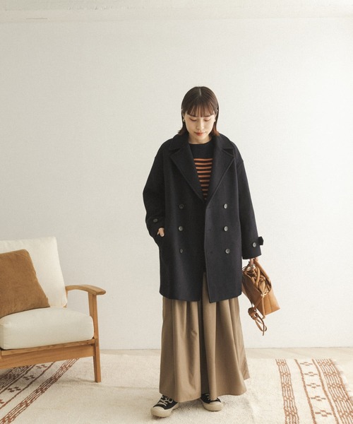 FORK&SPOON（フォークアンドスプーン） ピーコート pコート オーバーP