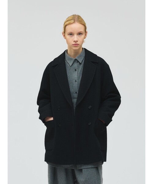 mizuiroind（ミズイロインド） ピーコート pコート ダブルブレスト