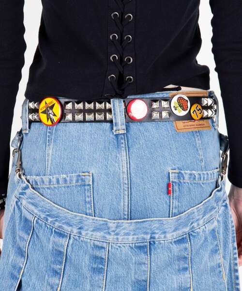 HYSTERIC GLAMOUR（ヒステリックグラマー） ベルト STUDS BADGES FEVER