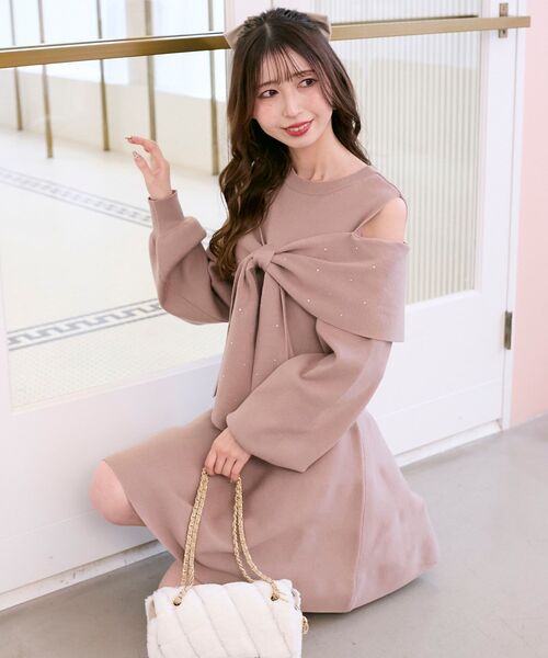 MAJESTIC LEGON（マジェスティックレゴン） ワンピース ビジューリボン