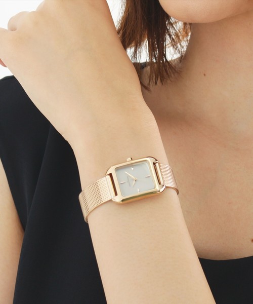 COCOSHNIK（ココシュニック） 腕時計 RGスクエアメッシュベルト