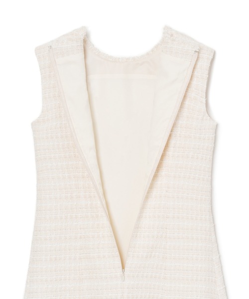 ANAYI（アナイ） ワンピース ミックスツイードフレア ワンピース