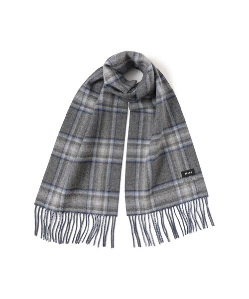 BEAMS（ビームス） マフラー グラデーション チェック マフラー メンズ