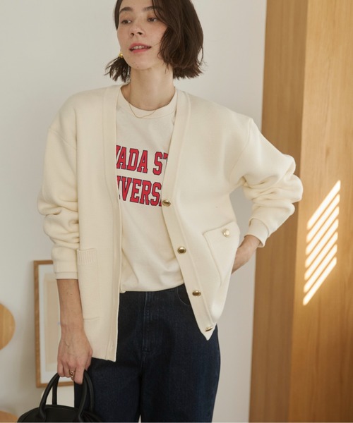 ANGIE カーディガン 「オケージョン対応 / セレモニー対応」金ボタン