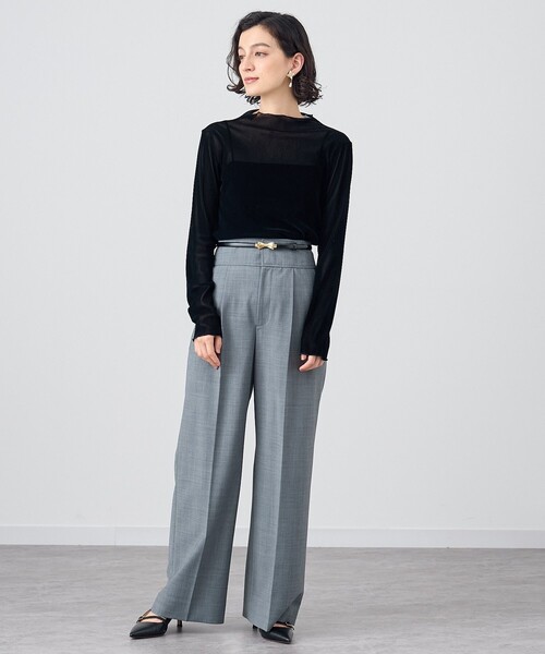 ANAYI（アナイ） パンツ 「セットアップ対応商品」ウールトロピカル