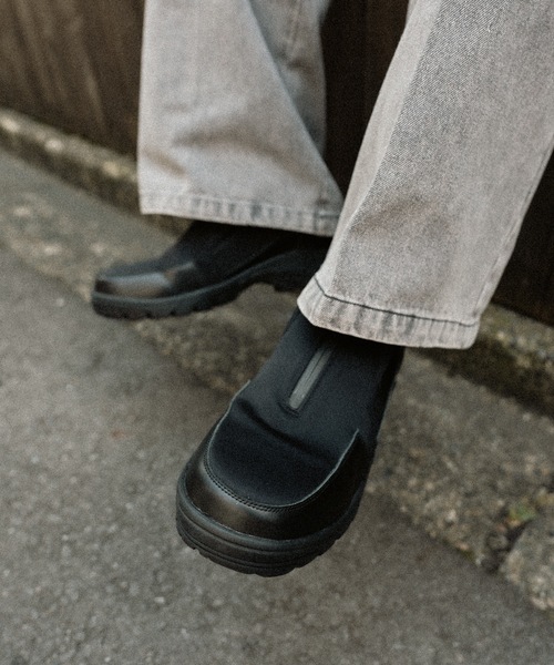 cii スニーカー Vibram sole zip sneaker / ビブラムソールジップ