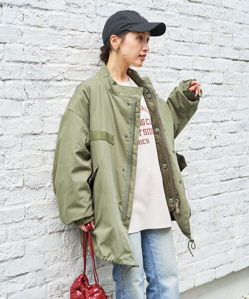 FREAK'S STORE（フリークスストア） モッズコート フリ- オリーブ