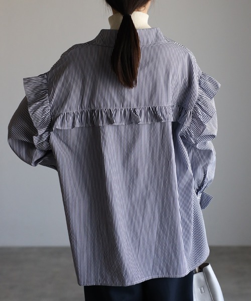 sakishimatokyo ブラウス シャツ フリルブラウス/長袖 レディース