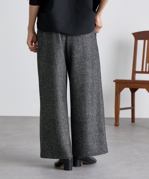 BEARDSLEY（ビアズリー） パンツ ウエストリブネップツイードパンツ