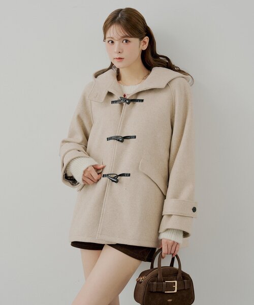 Chico（チコ） コート アウター 「WEB限定」フードダッフルミドル