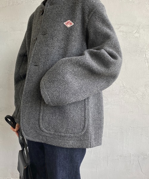 Danton（ダントン） ジャケット ノーカラージャケット ウールライト