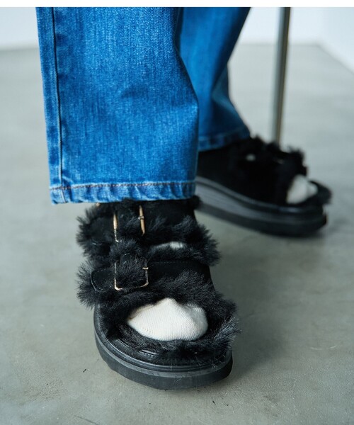 MOHI（モヒ） サンダル AFELPADO MUTON／ムートンサンダル レディース