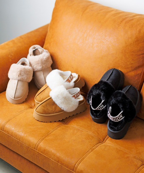 attagirl（アタガール） ブーツ 厚底ムートンサンダル レディース