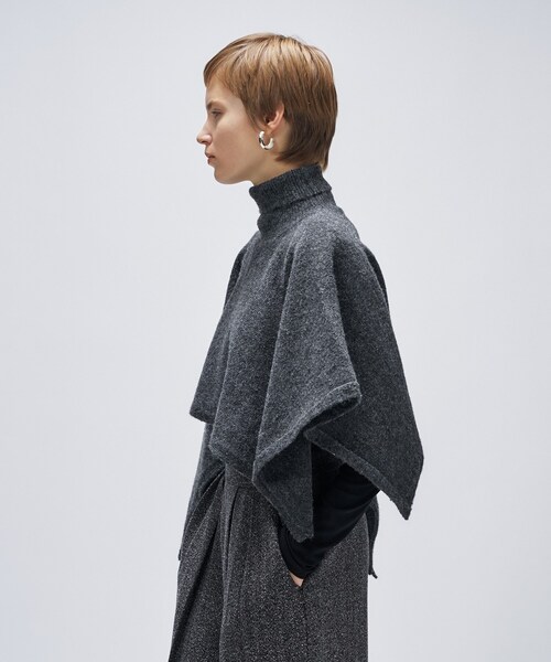 cloenc（クロエンス） ニット セーター アシンメトリーニットポンチョ