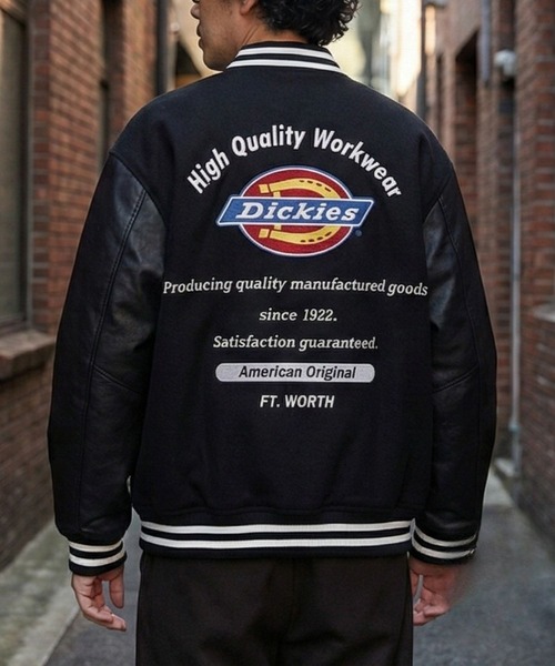 Dickies（ディッキーズ） スタジャン ロゴ刺繍切替スタジャン メンズ