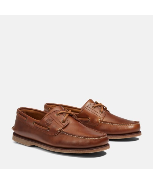 新品 試着のみ Timberland ブラウン ローファー デッキシューズ 新品