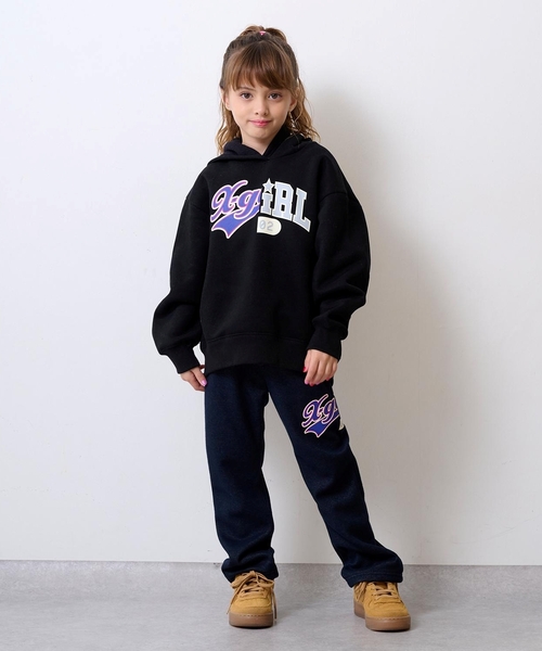 X-girl Stages（エックスガールステージス） セットアップ ロゴ裏起毛