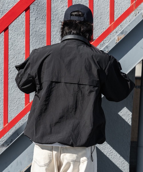 kutir（クティール） ブルゾン アウター 2wayスタンドネックナイロン