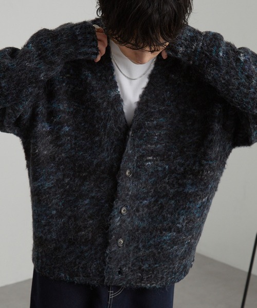 MHL.（エムエイチエル） ニットカーディガン MEDIUM ブラック メンズ