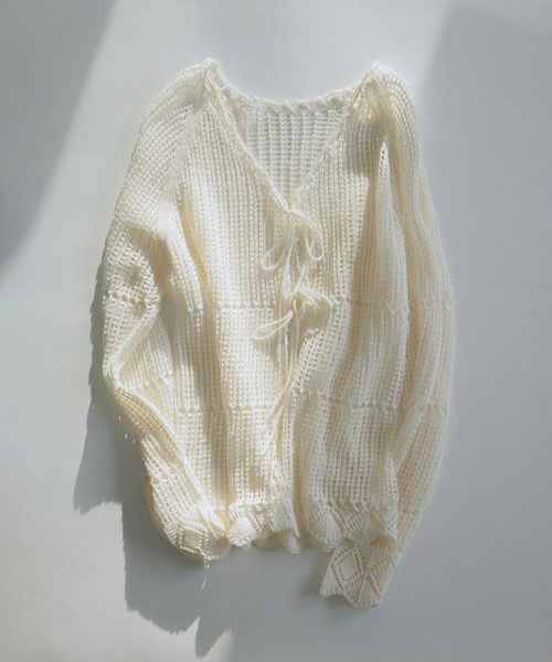 SALON adam et rope'（サロン アダム エ ロペ） カーディガン クロシェ