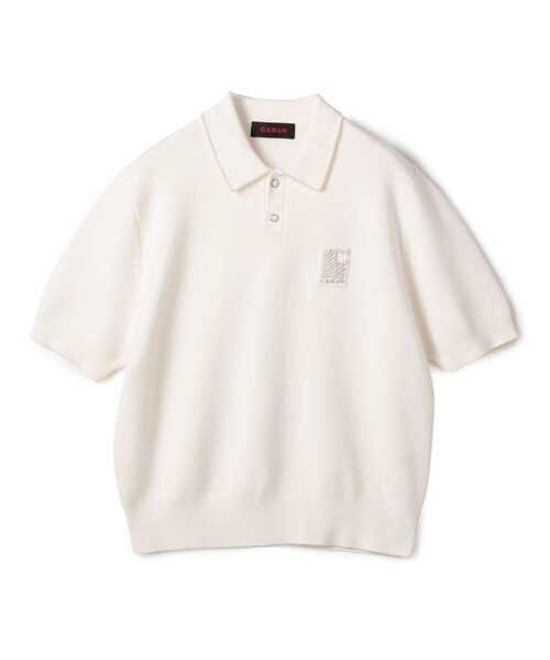 CABaN（キャバン） ニット セーター コットンカシミヤ パールポロプル