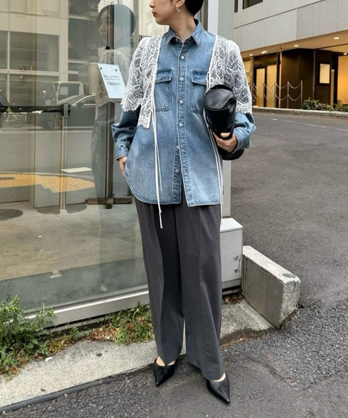 Whim Gazette（ウィム ガゼット） ブラウス シャツ ドロップデニム