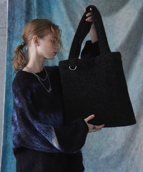 SERACE トートバッグ 「SERACE」Glitter knit tote bag / ラメニット