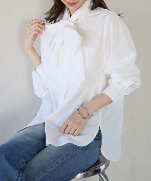 MAISON BREEZE reveur ブラウス シャツ 「MAISON reveur」リボン