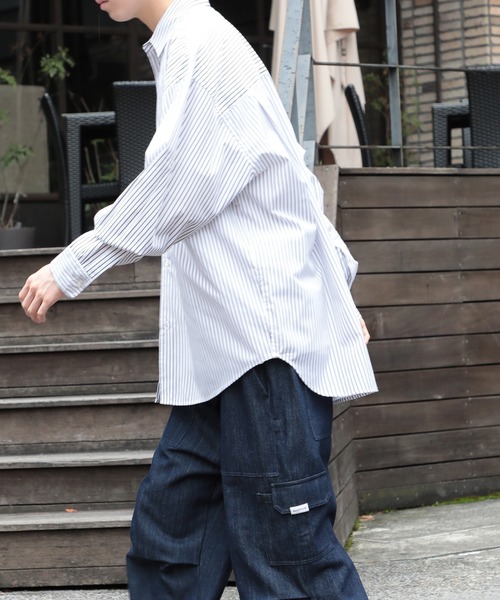 SETUP7（セットアップセブン） シャツ 「SETUP7」ベーシックストライプ