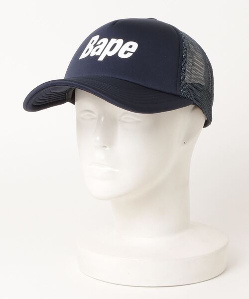 A BATHING APE（アベイシングエイプ） キャップ 帽子 BAPE LOGO MESH
