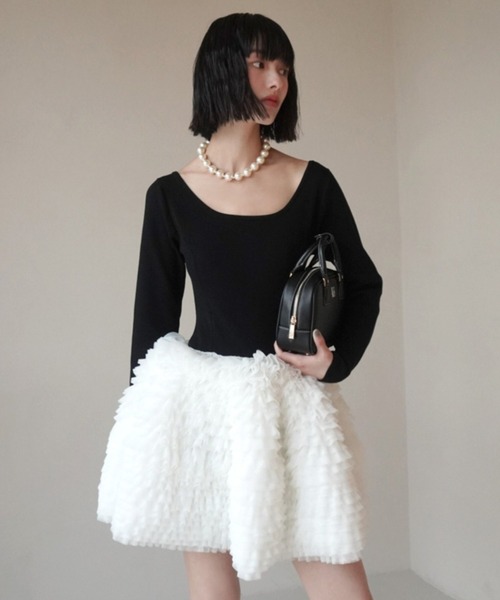 EIMY ISTOIRE（エイミーイストワール） ワンピース ボリュームチュール