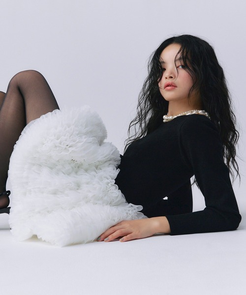 EIMY ISTOIRE（エイミーイストワール） ワンピース ボリュームチュール