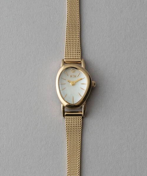ete（エテ） 腕時計 ダイヤモンド ジェムフェイス メッシュベルト