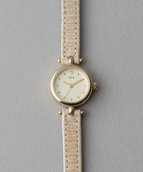 ete（エテ） 腕時計 ダイヤモンド サークルフェイス ウォッチ