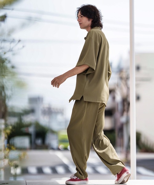 CAMBIO（カンビオ） パンツ mp12365- イージーワイドタックパンツ