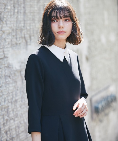 SMILE ORCHID（スマイルオーキッド） セットアップ 付け襟つきロング丈