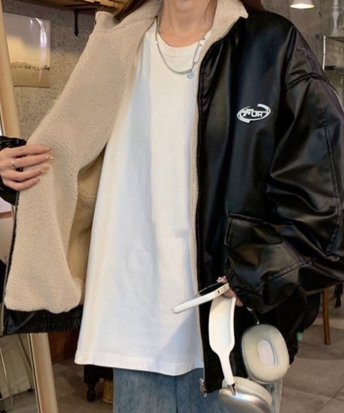 LADY LIKE（レディライク） ブルゾン アウター リバーシブルフェイク