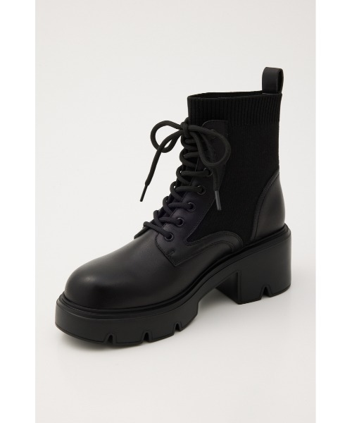 STACCATO（スタッカート） ブーツ バルーレースアップニットコンビ