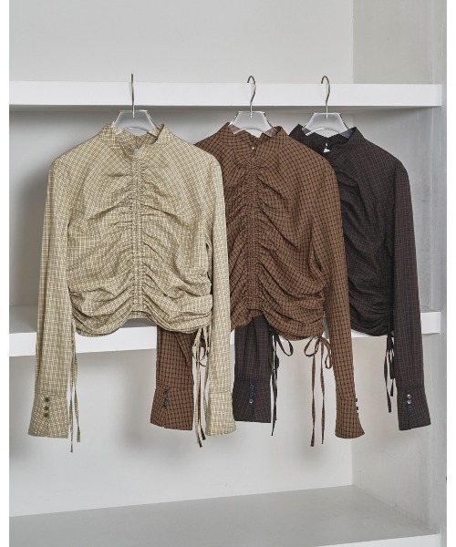 TODAYFUL ブラウス シャツ Checkgather Compact Blouse レディース