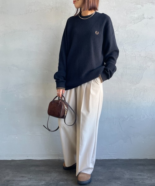 FRED PERRY（フレッドペリー） ニット セーター ワンポイントロゴ刺繍