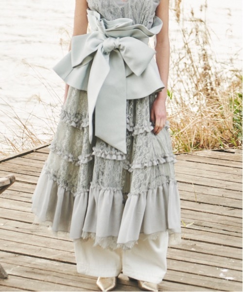 LA BELLE ETUDE（ラベルエチュード） ベルト ボリュームサークルリボン