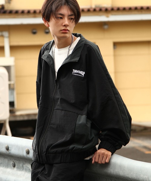 THRASHER（スラッシャー） ブルゾン アウター ワンポイント ロゴ刺繍