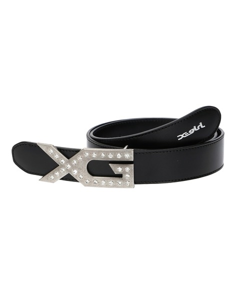 X-girl（エックスガール） ベルト XG EMBLEM BUCKLE FAUX LEATHER BELT