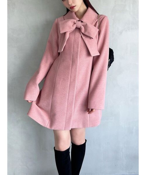 RESEXXY（リゼクシー） コート アウター ビッグリボンミディコート